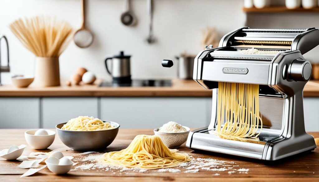 homemade pasta maker