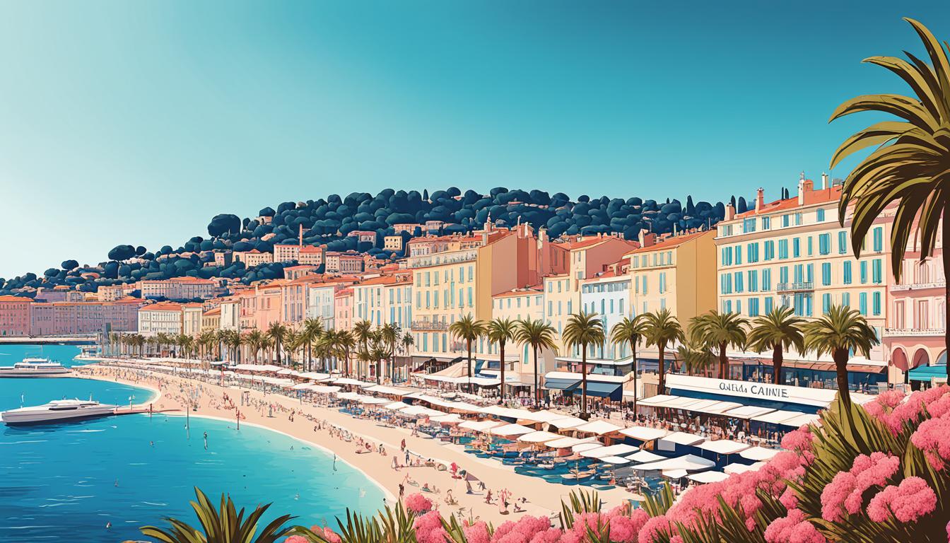 how far is cannes from nice france
